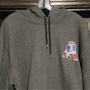 NFL New England Patriots Gray Hoodie with Vintage Logo